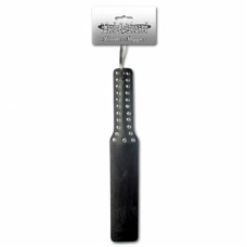 15.5 inch Black leather studded Slapper